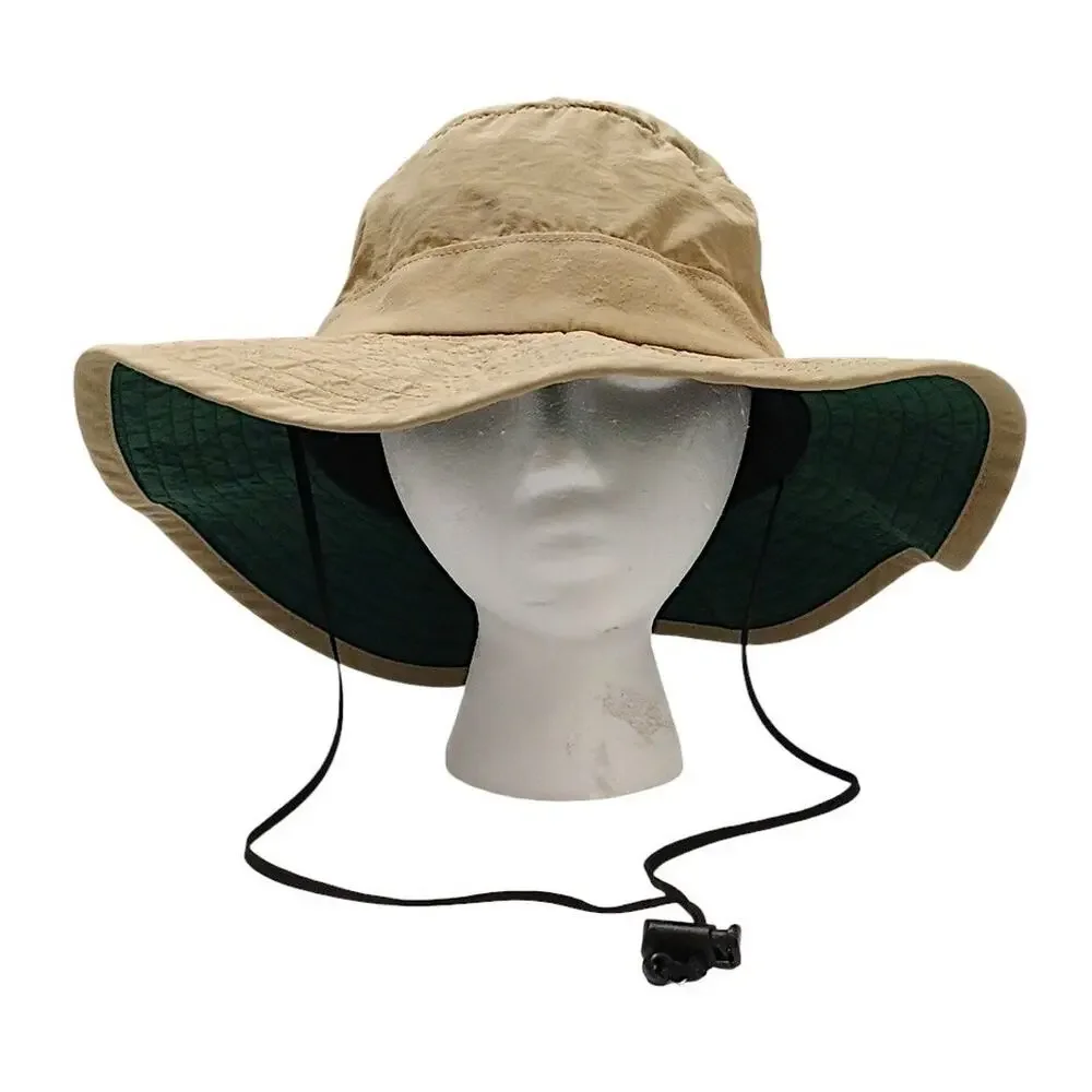 Dorman Pacific‎ Headwear Outdoor Design Bucket Hat Size XL Beige Safari Sun Brim
